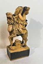 Vintage Figure of an Immortal China On a Qilin 5 Inches - $28.71