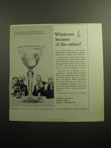 1958 Cresta Blanca Vermouth Ad - Whatever became of the onion? - £14.74 GBP