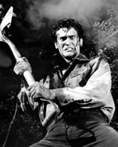 Bruce Campbell In Evil Dead Ii Looking Crazed With Shovel 16x20 Canvas Giclee - £56.82 GBP
