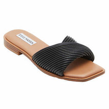 Steve Madden Ladies&#39; Size 7.5 Textured Slide Sandal, Black   - $32.99