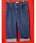 Levis 515 Jean Womens 10 Cuffed Capri Denim Stretch Pant 19&quot; inseam Plai... - €11,53 EUR