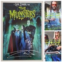 Rob Zombie Sheri Moon signed The Munsters 12x18 movie poster photo COA Proof - £354.82 GBP