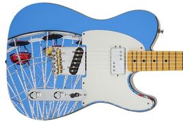 Guitar Skin Axe Wrap Re-skin Ferris Wheel Fun 577 - $44.50