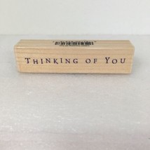 Thinking Of You Rubber Stamp Hero Arts C2654 Block Letters All Caps Wood-Mounted - £6.30 GBP
