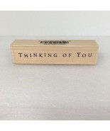 Thinking Of You Rubber Stamp Hero Arts C2654 Block Letters All Caps Wood... - $7.91