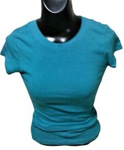 Teal Colored Basic Tee for Women Size Small Round Neck NEW - $7.66