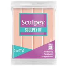Sculpey III Oven-Bake Clay 2oz-Peach - £11.55 GBP
