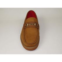 Men Tayno Dressy Casual Penny Loafer Soft Micro Suede Comfortable Drive Camel image 3