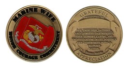 US Marine Wife Appreciation Challenge Coin - £14.80 GBP