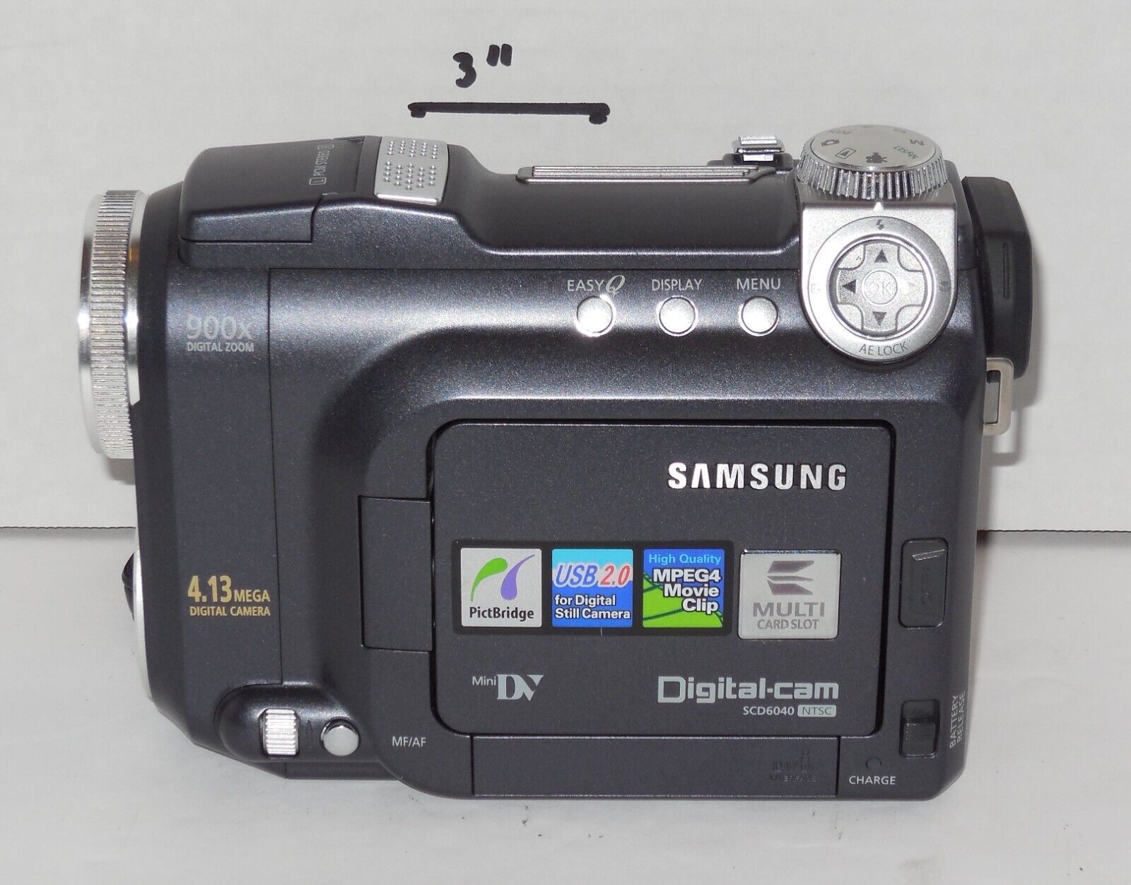 Samsung SCD6040 MiniDV Video Movie Camera Camcorder PARTS OR REPAIR Doesn't work - $49.50