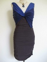 NWT Halton Heritage Twist Front Ruched Dress 6 Bodycon Violet Blue Slate $395 - £71.93 GBP