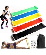 5Pack Resistance Loops Bands,Skin-Friendly Resistance Fitness Exercise L... - $31.22 CAD