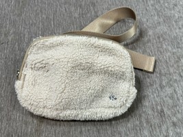 Lululemon Everywhere Belt Bag Fleece Sherpa Light Ivory Fanny Back Strap... - $24.74