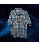 Magellan Outdoors Classic Fit Men Size 2XL Blue Plaid- Snap Up Closure - $534.05 MXN