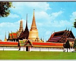 View of Wat Phra Keo Bangkok Thailand UNP Unused Chrome Postcard K7 - £2.29 GBP