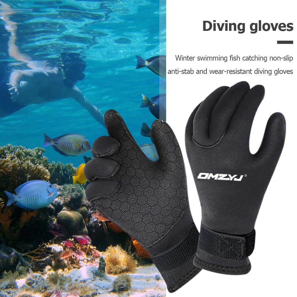 Sporting m 5mm Neoprene Diving Winter Heated Gloves For Men Women Diver Wetsuit  - £23.35 GBP