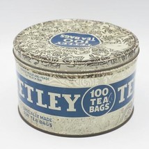 Tetley Tea Bags Container Tin Can Advertising Design - $52.28
