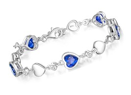 Birthstone Bracelets for Women 925 Sterling Silver 7 - £197.83 GBP
