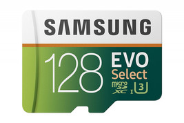 Samsung 128GB 100MB/s (U3) MicroSD EVO Select Memory Card with Adapter - £89.12 GBP