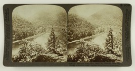 Vintage Stereoscope Card Underwood S108 Delaware River Water Gap Mountains Penn - £8.76 GBP