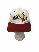 VTG Bahama Papa Hat Souvenir Fishing Cap Snapback Red Brim Multicolor Sc... - $8.00