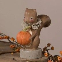 Michelle Lauritsen Bethany Lowe Squirrel w/ Pumpkin Figure Fall Hallowee... - $31.99