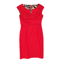 Donna Ricco Womens Sheath Dress Size 4P Red Sleeveless Barbiecore New MSRP $128 - £34.51 GBP