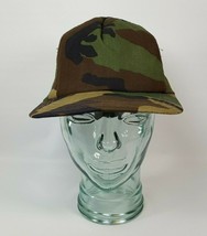Vintage Camo Mesh Snapback Trucker Hat Cap Made In USA - £14.93 GBP