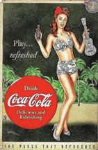 Coca Cola Coke Soda Pop Retro Vintage Metal Sign 8x12in Advertising Ad 123 - $24.74