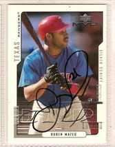 ruben mateo signed autographed Baseball card Upper Deck - $9.55