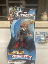 Marvel Avengers / Mighty Battlers Hammer Slinging Thor Action Figure 2011 Hasbro - £12.25 GBP