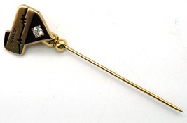 US West USWEST 14k Gold EMB CTO Lapel Pin With Diamond 25 Year Award Sti... - $119.99