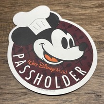 Walt Disney World Passholder Chef Mickey Refrigerator Fridge Car Magnet ... - $7.92