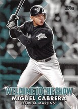 2022 Topps Welcome To The Show #WTTS28 Miguel Cabrera Florida Marlins  ⚾ - £0.69 GBP