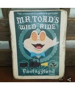 11&quot; Mr Toads Wild Ride Disney world signs pop ART Wood Vtg style Sign - €25,30 EUR