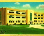 John McNeese Junior College Lake Charles Louisiana LA UNP Linen Postcard... - £4.05 GBP