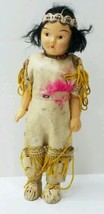 Vintage Native American Indian Doll Hand Painted  - £31.93 GBP