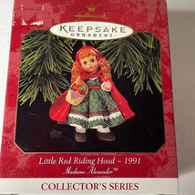 Hallmark Keepsake Madame Alexander Little Red Riding Hood Doll Ornament 1991 - £5.25 GBP