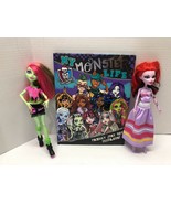Monster High Set of 3 Venus McFlytrap &amp; Operetta Dolls  &amp; Hardcover YEAR... - £27.13 GBP