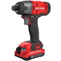 CRAFTSMAN 20V MAX Impact Driver Kit, 1/4 Inch, 2,800 RPM, LED Work light... - $97.60