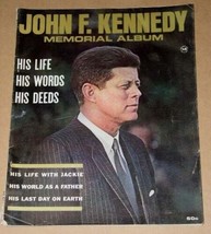 JFK John Kennedy Memorial Album Magazine Vintage 1964 His Life Words And... - £31.45 GBP