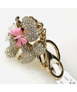 Rhinestone Bling Cute Key Chain Fob Phone Purse Charm Poodle Puppy Dog - €19,55 EUR