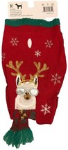 33 Degrees Pet Ugly Christmas Lama Dog Sweater Size Medium - £20.07 GBP