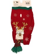 33 Degrees Pet Ugly Christmas Lama Dog Sweater Size Medium - £19.74 GBP
