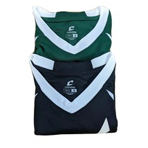 Kids Soccer Shirts Size Small Green and Black (Champro) V-Neck - $15.84