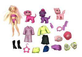 Polly Pocket Dolls With Polly &amp; Pets Dolls, Clothing, Shoes,  Accessorie... - $16.95