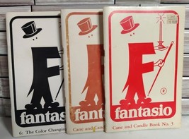 Fantasio Magic Book Lot Vtg Cane &amp; Candle No 3, 5, 6. Color Change Lighter  - $61.10