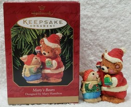 Hallmark Keepsake MARY&#39;S BEARS Mary Hamilton Ornament QX5569 Christmas 1999 New - £8.13 GBP