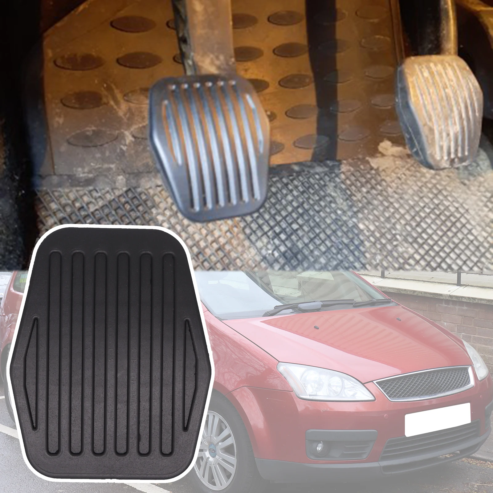 Car Brake Clutch Foot Pedal Pad Cover Replacement For Ford Focus Grand C-Max - £10.51 GBP+