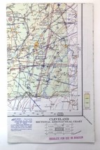 Cleveland Ohio Sectional Aeronautical Chart 1960 Aeronautical Map 49th Edition - $16.00